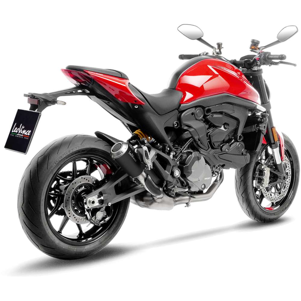 Silenciador deslizante LEOVINCE LV-10 - Negro Ducati Monster 937 2021-2023 15260B 1811-4426 
