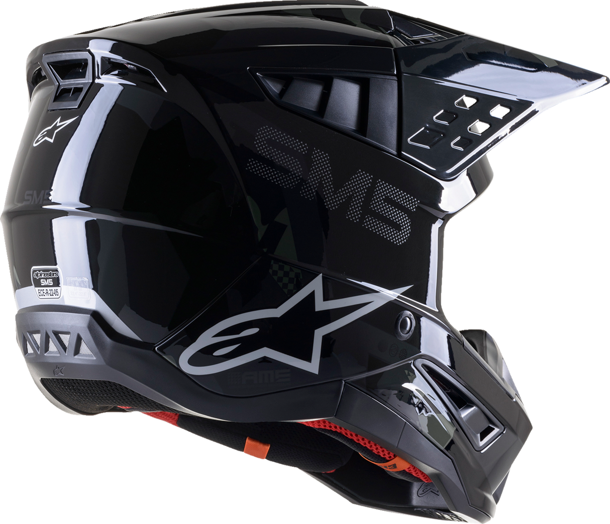 ALPINESTARS SM5 Motorcycle Helmet - Rover - Black/Anthracite/Camo - Small 8303921-1185-SM