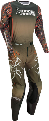 Camiseta Agroid de MOOSE RACING - Oliva/Naranja - Talla M 2910-6983 