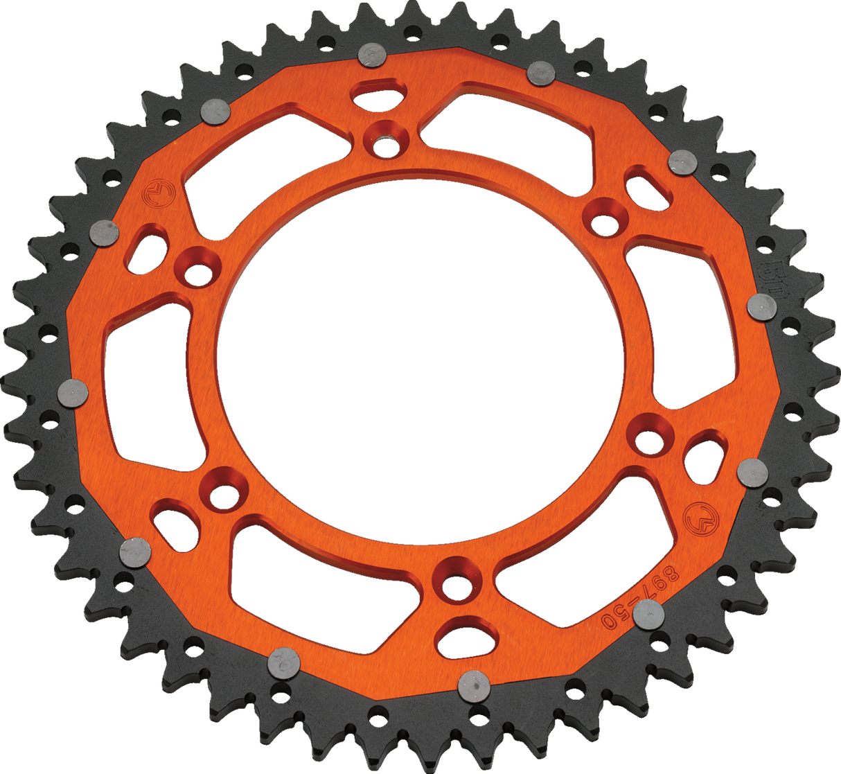 MOOSE RACING Piñón doble - Naranja - 50 dientes 1210-897-50-14X 