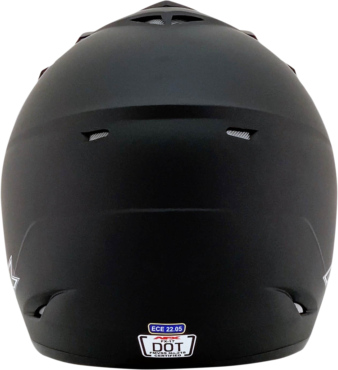 Casco de motocicleta AFX FX-17 - Negro mate - Talla pequeña 0110-1751