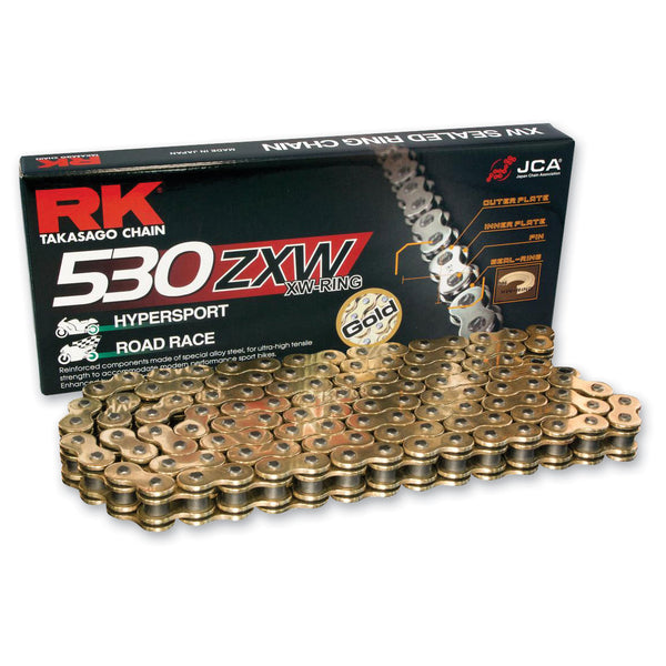 Kawasaki ZX14R Chain Gold RK GXW 150 Link-530 XW-Ring | Sixty61