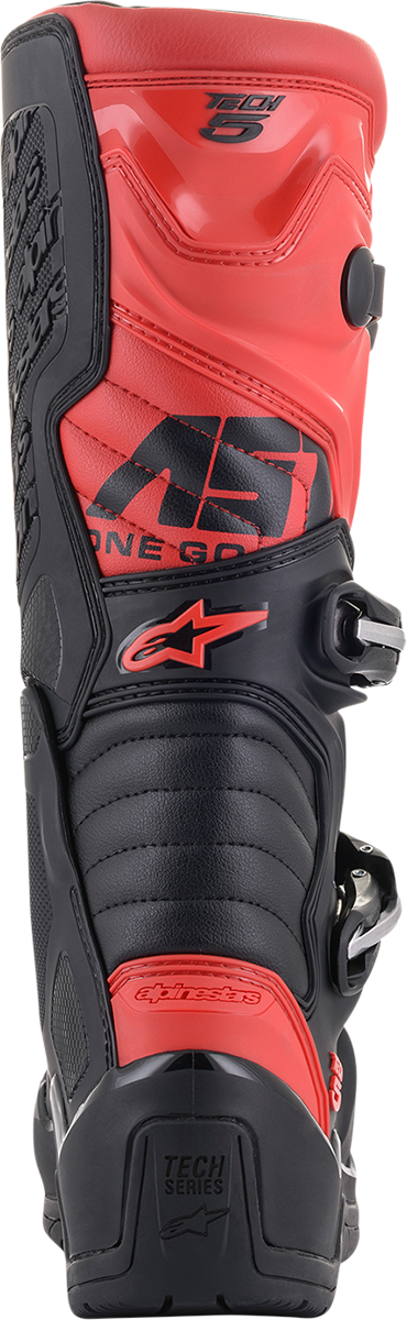Botas ALPINESTARS Tech 5 - Negro/Rojo - Talla 10 de EE. UU. 10/13/2015