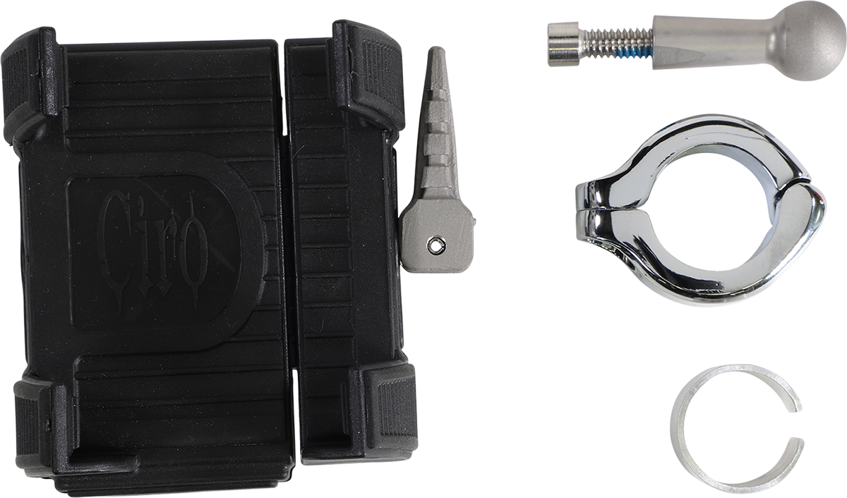 Soporte para smartphone/GPS CIRO - sin cargador - Cromado 50312 
