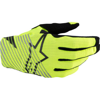 Guantes MX ALPINESTARS Radar Pro - Amarillo Fluo - Grandes 3560325-55-L 
