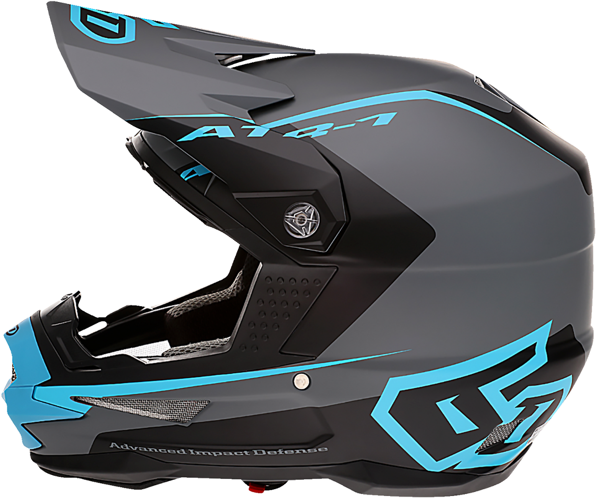 Casco de motocicleta 6D ATR-1 - Stealth - Cian - Grande 10-4627