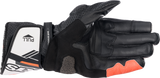 Guantes ALPINESTARS SP-8 V3 - Negro/Blanco/Rojo Fluo - Mediano 3558321-1231-M
