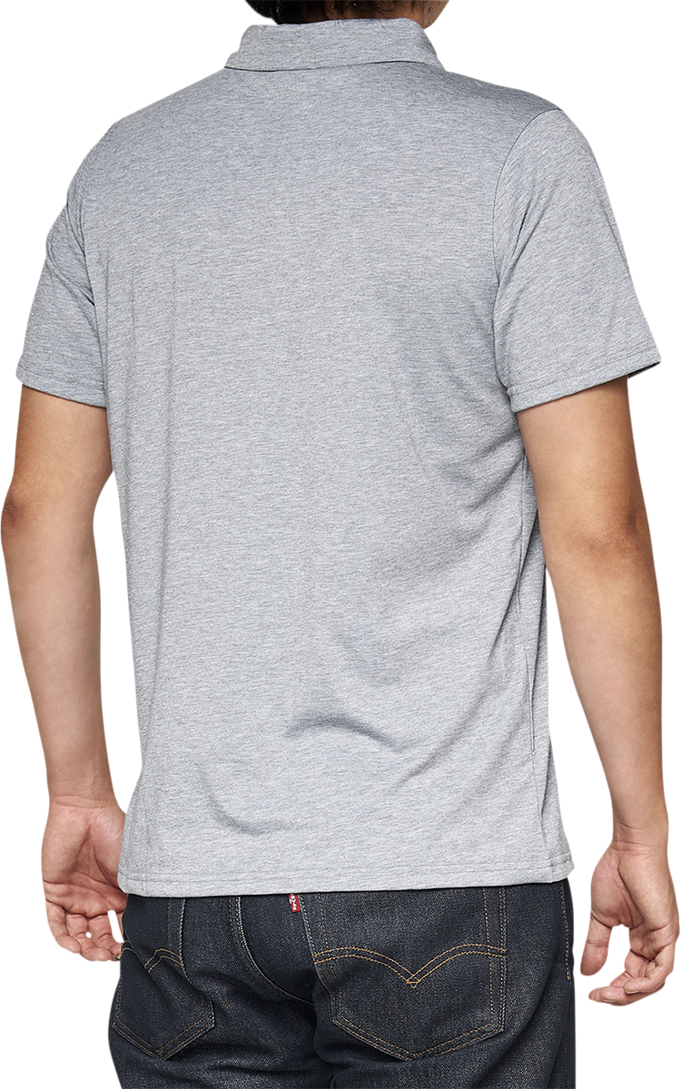 Polo 100% Corpo - Gris jaspeado/Blanco - Talla pequeña 35019-252-10