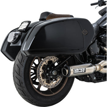 VANCE &amp; HINES Harley Davidson Softail 2018-2024, sistema de escape Supersport 2 en 1 cepillado 27337 