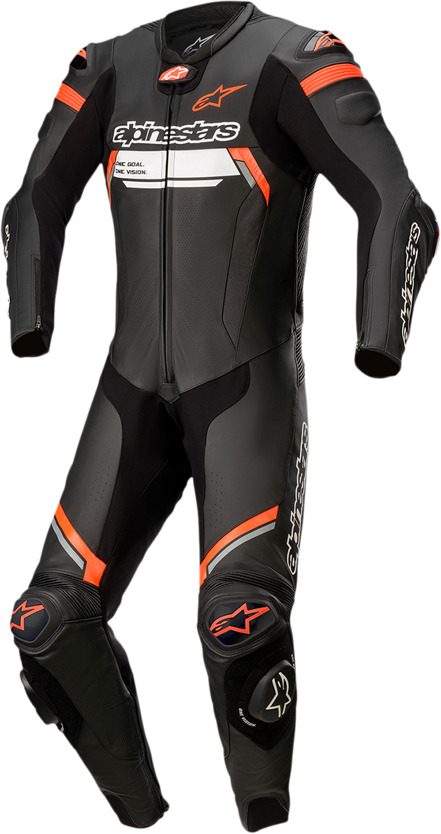 Traje de una pieza ALPINESTARS Missile Ignition v2 - Negro/Rojo Fluorescente - Talla 42 EE. UU. / 52 UE 3150222-1030-52