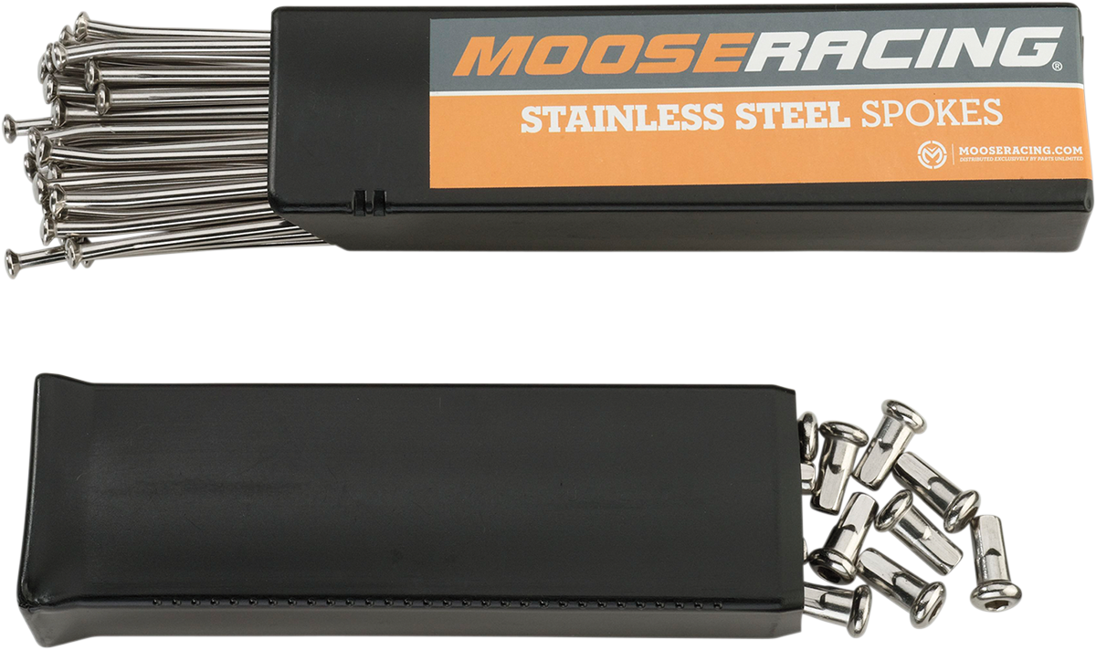 Juego de radios MOOSE RACING - Acero inoxidable - Delantero - 21" 1-22-211-S