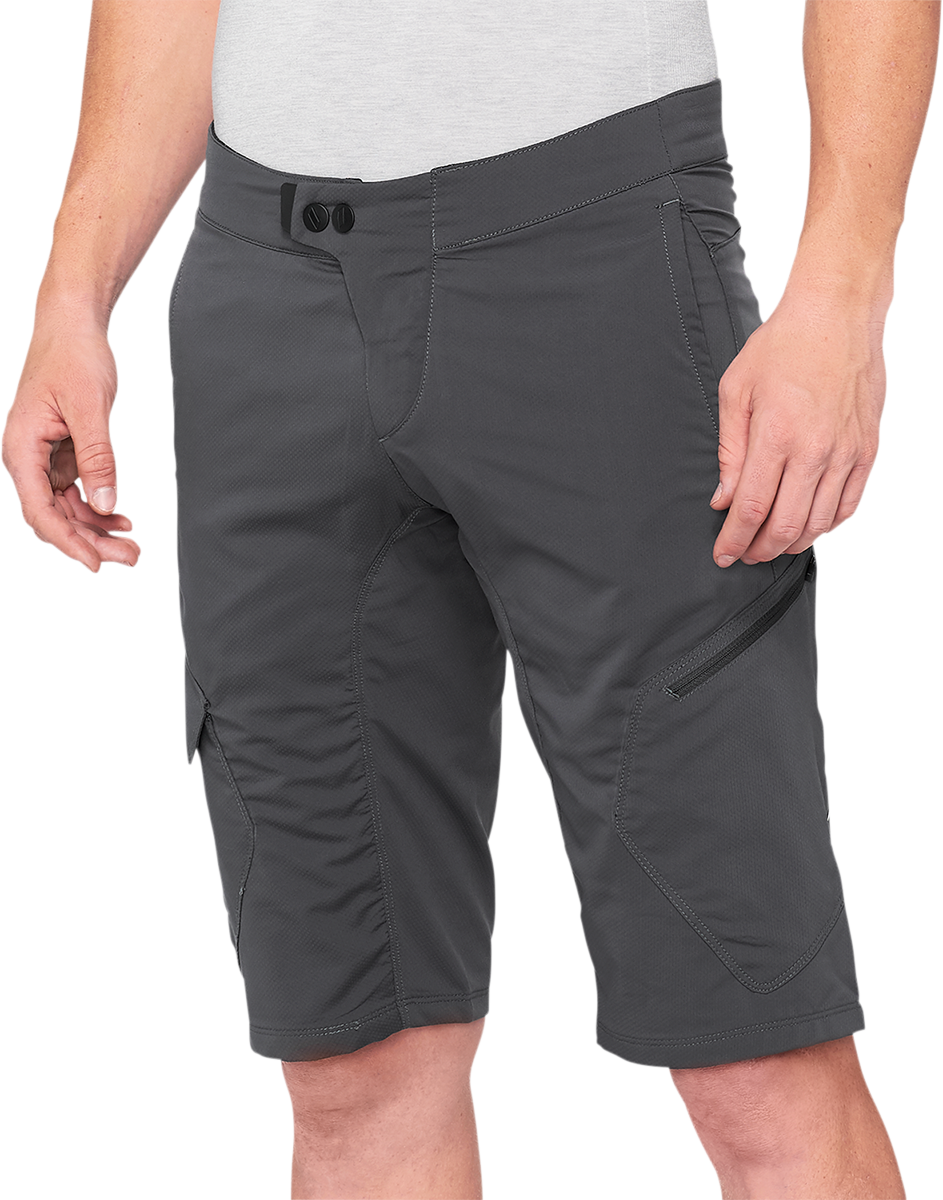 Pantalones cortos 100% Ridecamp - Carbón - US 28 40029-00007