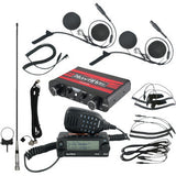 Kit de intercomunicador/radio y auriculares para casco NAVATLAS - Biplaza - Negro NI2RIH2 