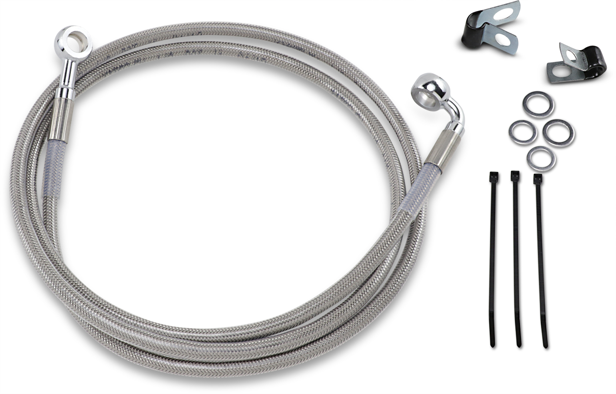Línea de freno DRAG SPECIALTIES - Delantera - +10" - Acero inoxidable 640115-10