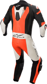 Traje de una pieza ALPINESTARS Missile Ignition v2 - Negro/Blanco/Rojo Fluorescente - Talla 44 EE. UU. / 54 UE 3150222-1231-54