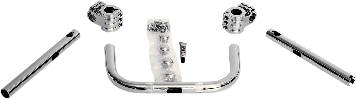 Manillar KLOCK WERKS - Colgador Klip - 5" - Cromo/Cromo KWH-04-0347