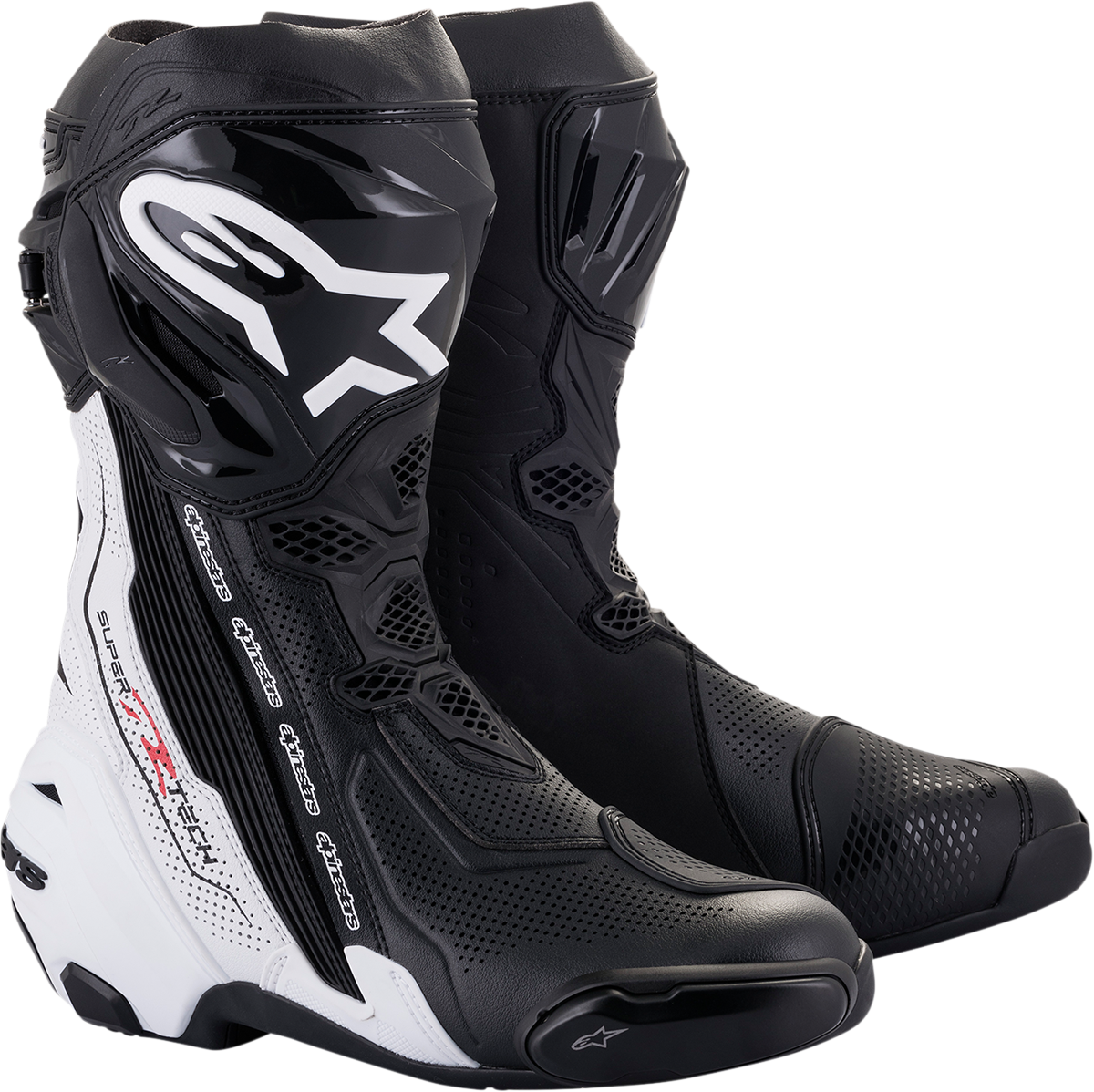 Botas ALPINESTARS Supertech V - Negro/Blanco - Talla 6 EE. UU. / 39 UE 2220121-12-39