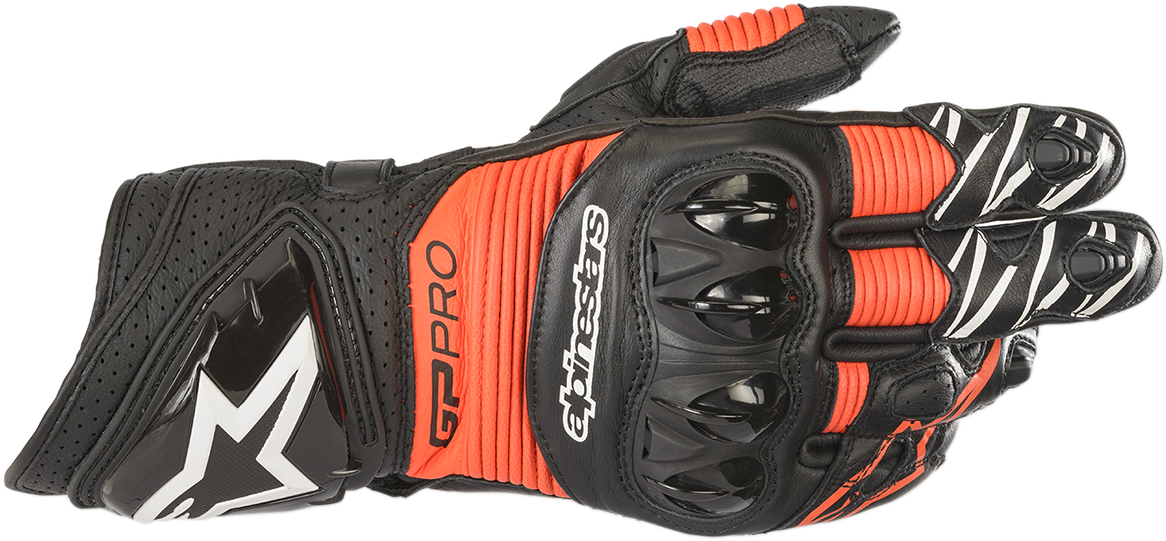 Guantes ALPINESTARS GP Pro RS3 - Negro/Rojo Fluo - 2XL 3556922-1030-2X