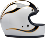 Casco BILTWELL Gringo - Llamas - Blanco/Negro - 2XL 1002-561-506 