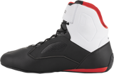 Zapatillas ALPINESTARS Faster-3 Rideknit® - Negro/Blanco/Rojo - Talla 9 de EE. UU. 2510319123-9