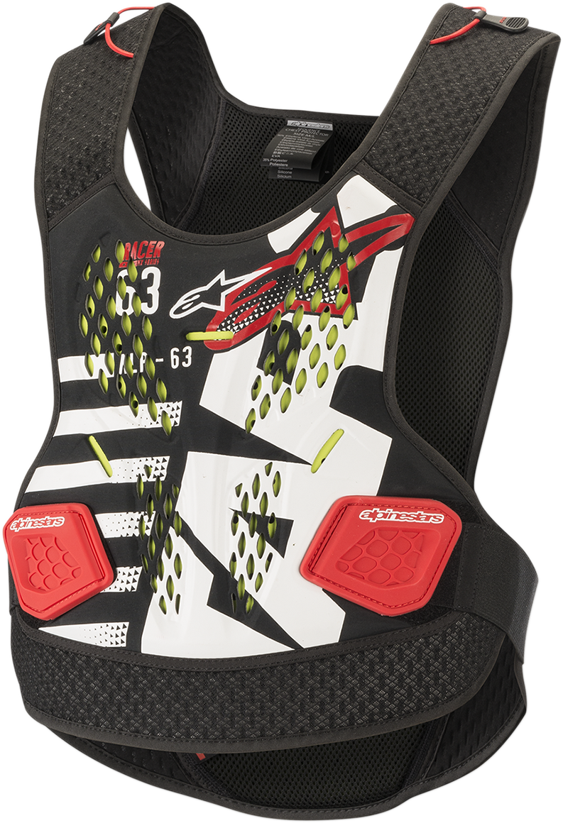 Protector de pecho ALPINESTARS Sequence - Negro/Blanco/Rojo - M/L 6701819-123-ML