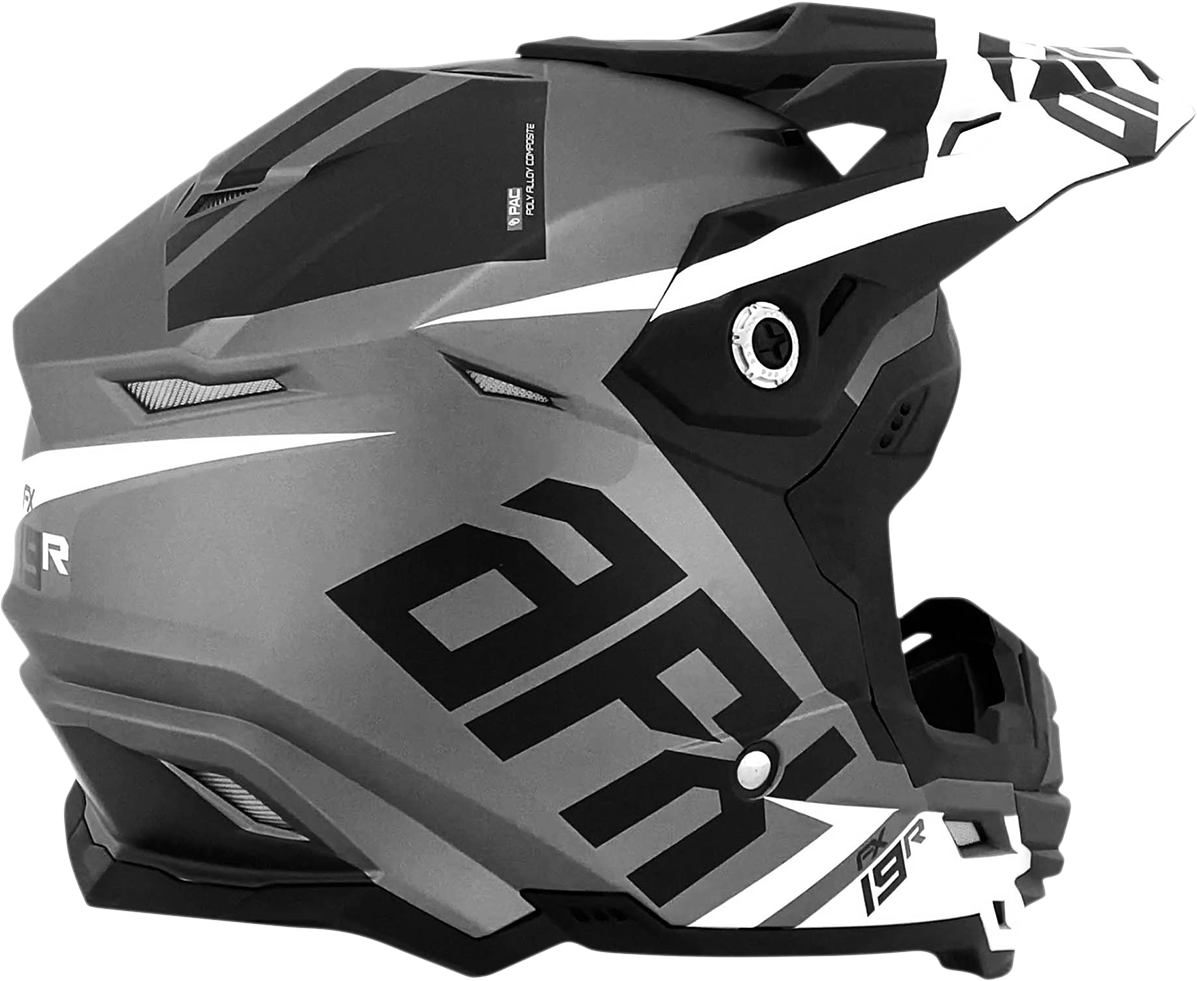 Casco de moto AFX FX-19R - Racing - Gris escarcha - Pequeño 0110-7073