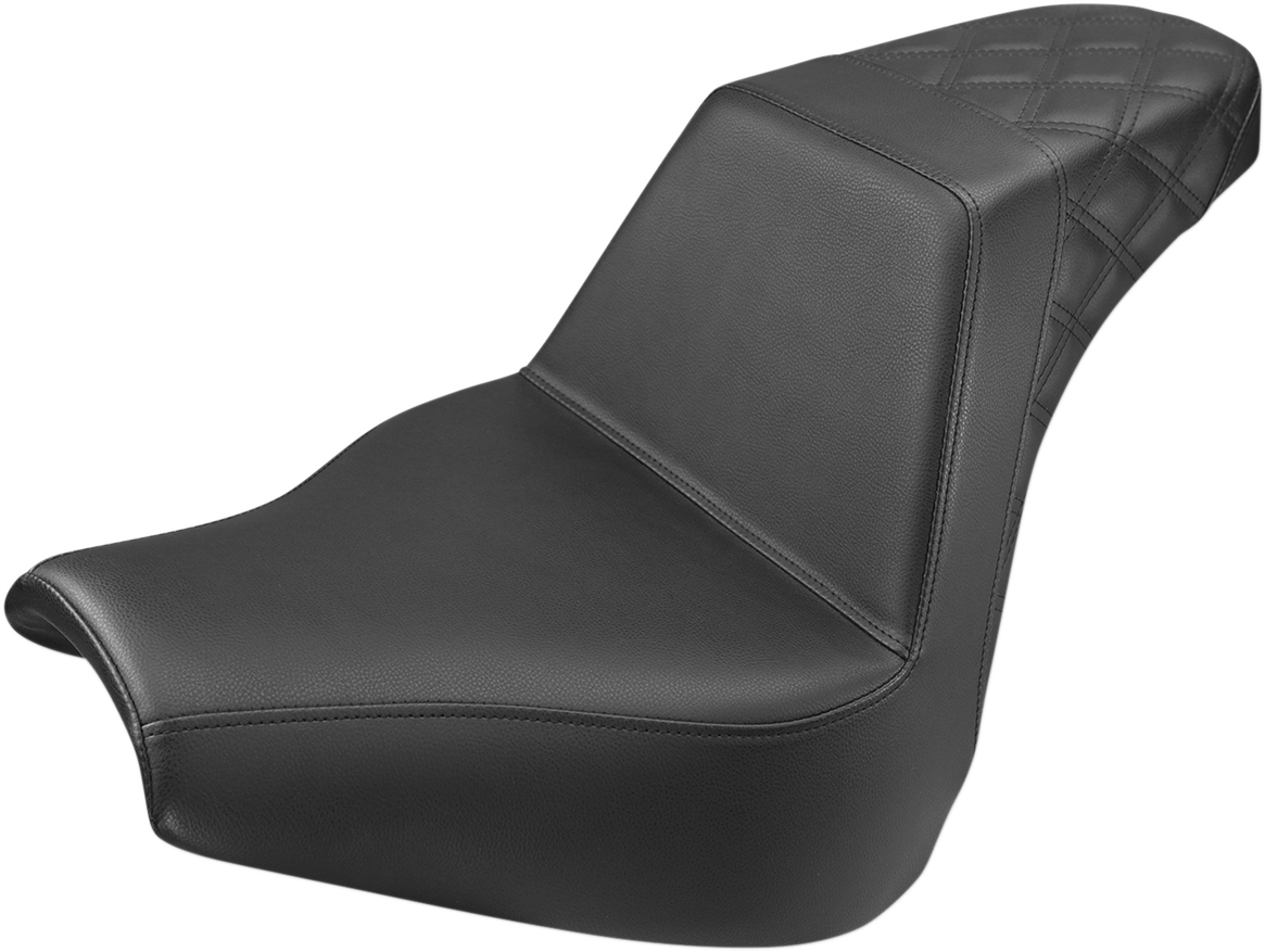 Asiento SADDLEMEN Step-Up - Costuras traseras de celosía - Negro 818-31-173