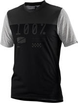 Jersey 100% Airmatic - Manga corta - Negro/Carbón - Talla mediana 41312-057-11