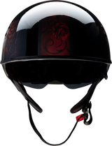 Casco de motocicleta Z1R Vagrant - Catrina Roja - Negro/Rojo - Mediano 0103-1315 