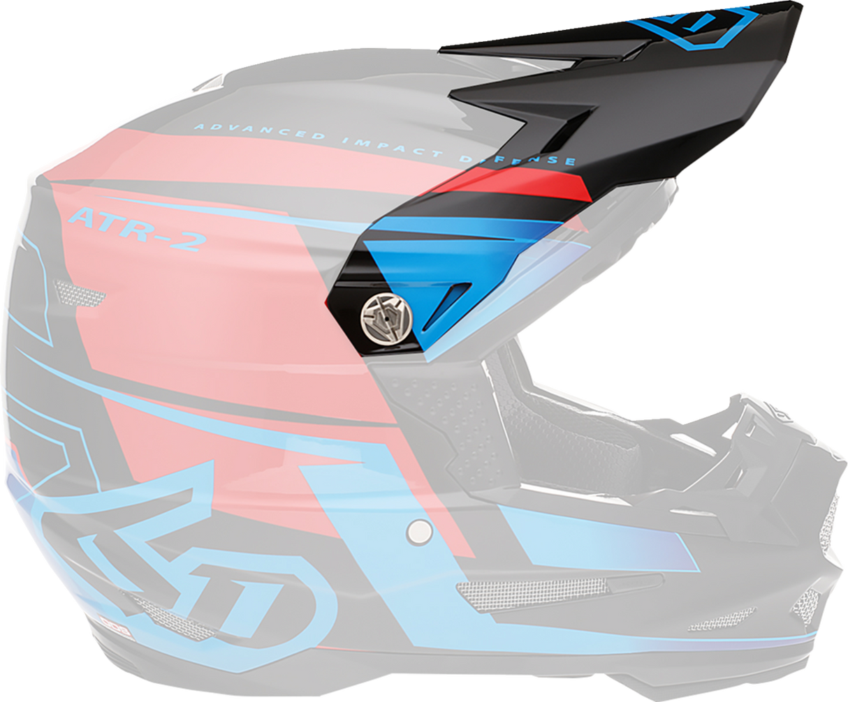Visera 6D ATR-2 - Mach - Negro/Rojo/Azul 72-6117 