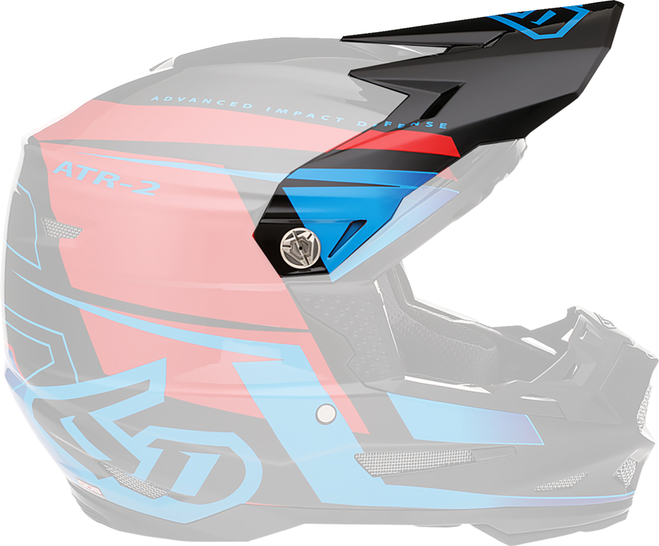6D ATR-2 Visor - Mach - Black/Red/Blue 72-6117 – Sixty61