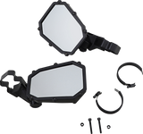 Espejo MOOSE UTILITY - Elite - Vista lateral - Octágono - Negro MEMIRKIT-ES1CCS 