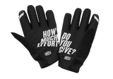 Guantes 100% Brisker - Negro/Gris - Pequeños 10003-00000
