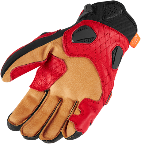 ICON Hypersport™ Short Gloves - Red - Small 3301-3545