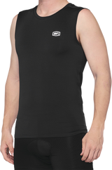 Camiseta sin mangas 100% Basecamp - Negra - Talla grande 40046-00002
