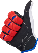 Guantes de moto BILTWELL - Rojo/Blanco/Azul - XS 1501-1208-001 