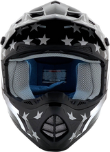 Casco de motocicleta AFX FX-17 - Bandera - Sigiloso - Grande 0110-2365