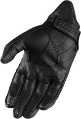 Guantes perforados ICON Pursuit Classic™ para mujer - Negro - Talla grande 3302-0802