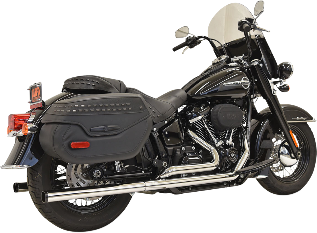 BASSANI XHAUST Dual Exhaust, Harley Davidson Softail 2018-2021 Full System Straight Mufflers 1S96P
