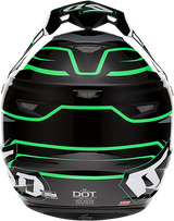 Casco de motocicleta 6D ATR-2 - Phase - Negro/Verde - Talla pequeña 12-2845 