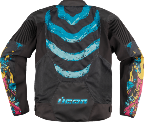 ICON Overlord3 Mesh Munchies™ Jacket - Teal - Large 2820-6726