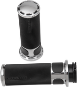 Puños ARLEN NESS - Ranura para pista - Cable - Cromados 07-300 