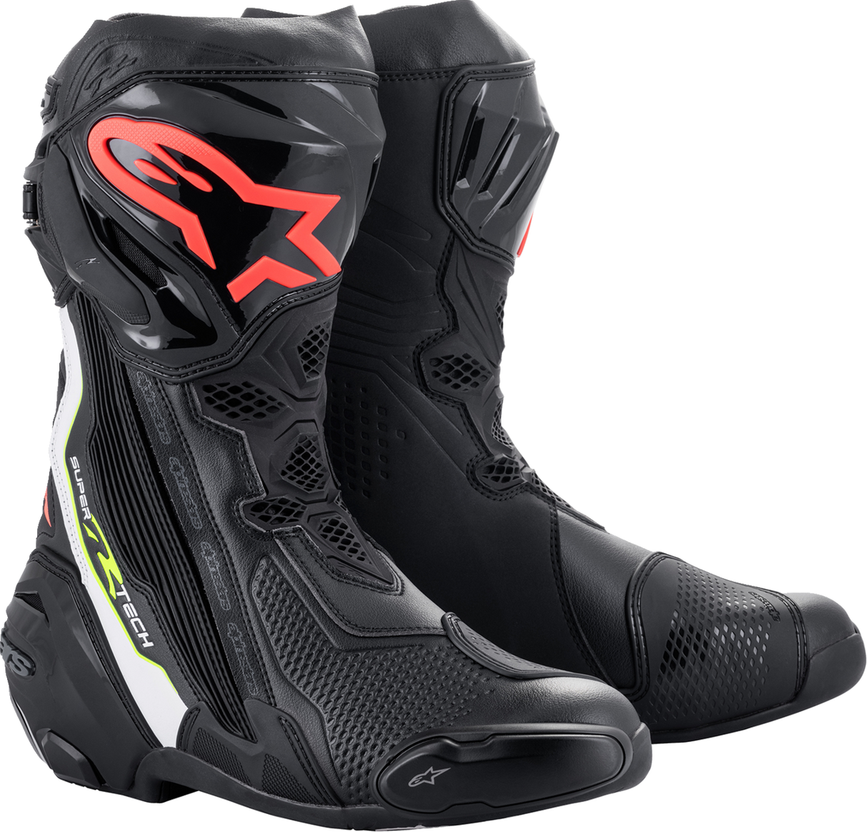 Botas ALPINESTARS Supertech R - Negro/Rojo - Talla 12 EE. UU. / 47 UE 2220021-1236-47