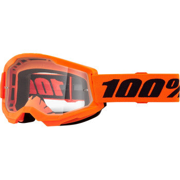 Gafas 100% Strata 2 - Naranja neón - Transparente 50027-00015 