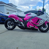 Suzuki Hayabusa Exhaust 1999-2024, 4:1 Full System, Mojo in Black by Voodoo