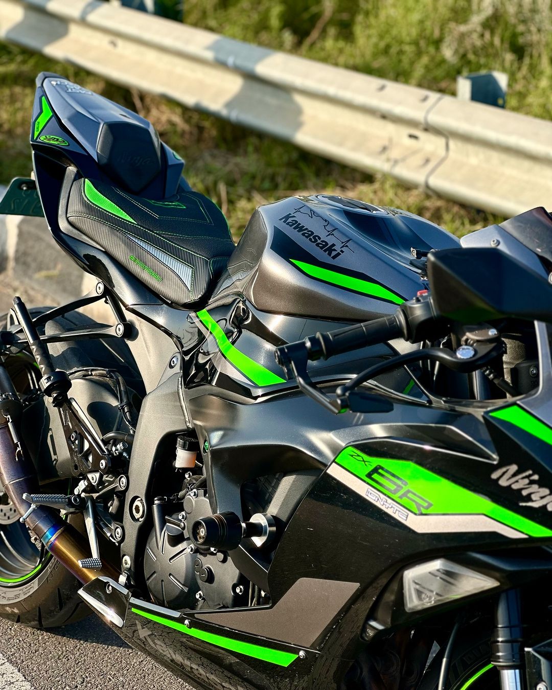 Kawasaki Ninja ZX6R 2019-2025 Seat Cover Tappezzeria Italia TPZ Comfort in Green