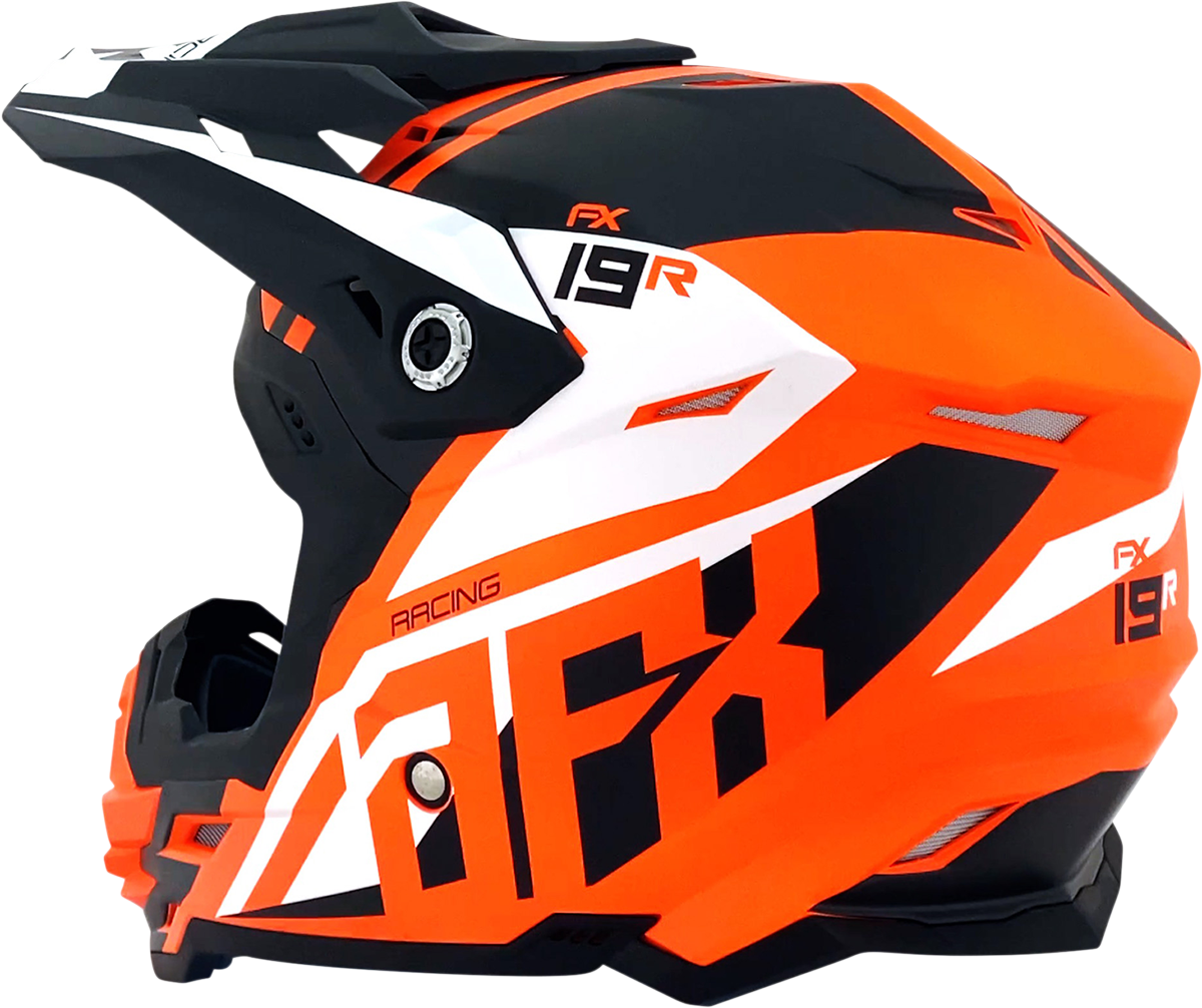 Casco de moto AFX FX-19R - Racing - Naranja mate - Pequeño 0110-7083 