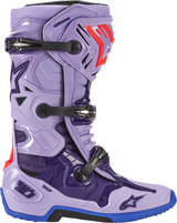 Botas ALPINESTARS Tech 10 - Morado láser - Talla 8 de EE. UU. 2010020-398-8