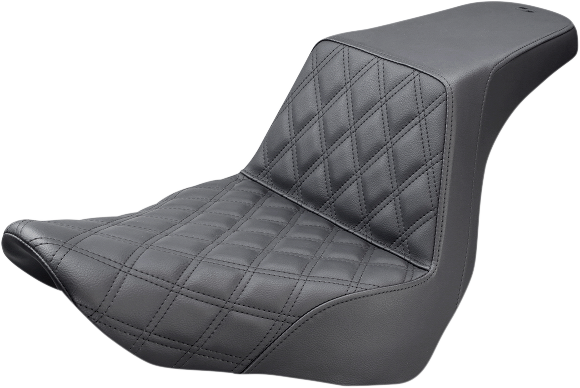 Asiento SADDLEMEN Step-Up - Costuras de celosía delanteras - Negro 818-29-172 