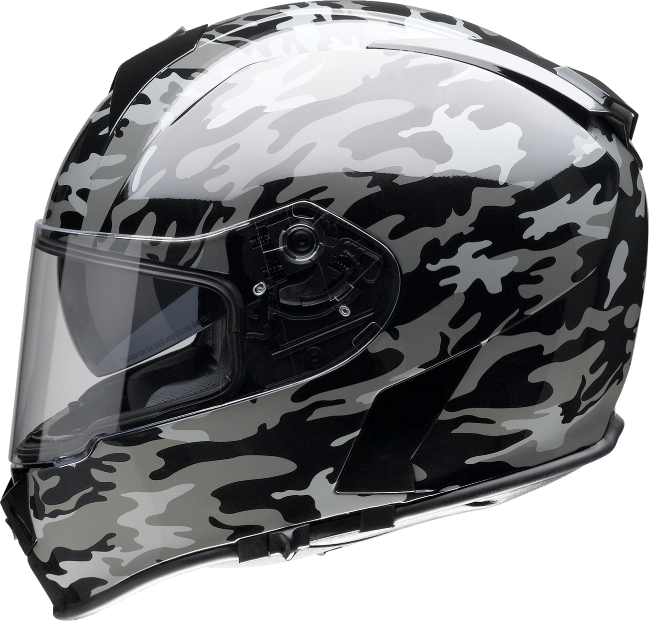 camouflage helmet motorcycle Z1R Warrant Motorcycle Helmet - Camo - Black/Gray